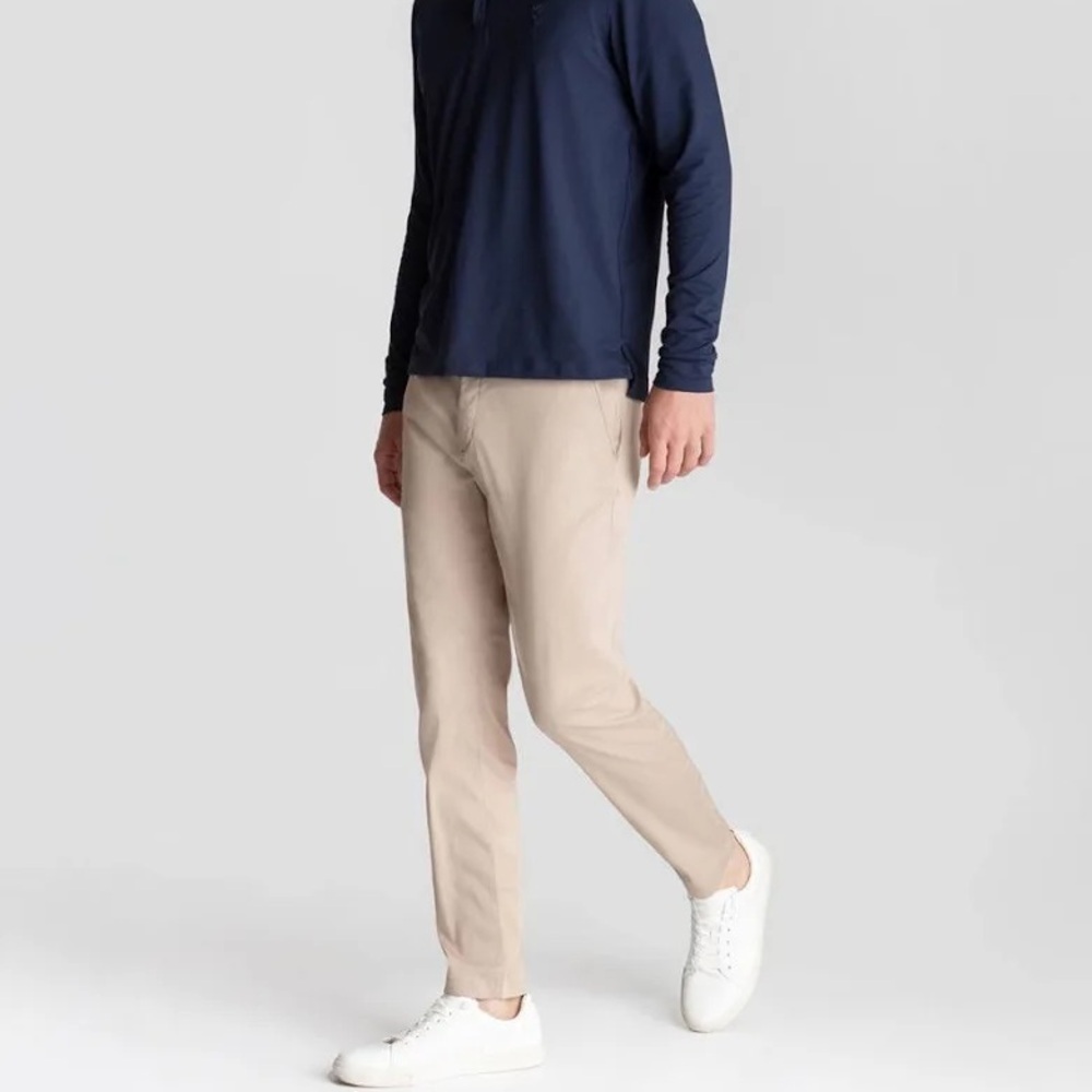 Birddogs Men’s Straight Slim Khaki Pants Stretch